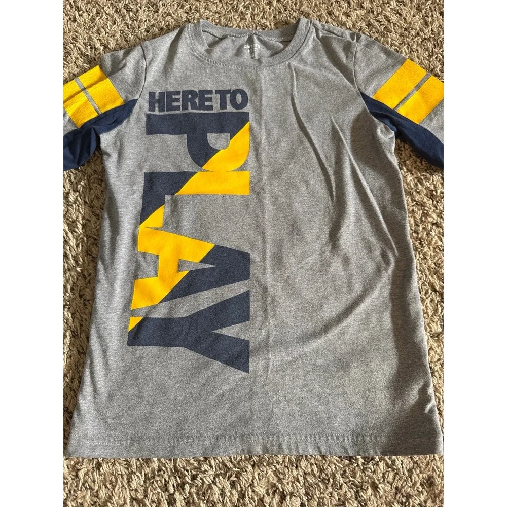 Carter's Boys Gray Navy Blue Yellow  